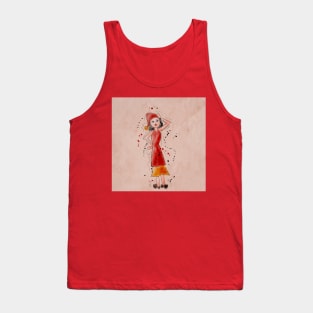 Happy Christmas Dancing Diva Elf Tank Top